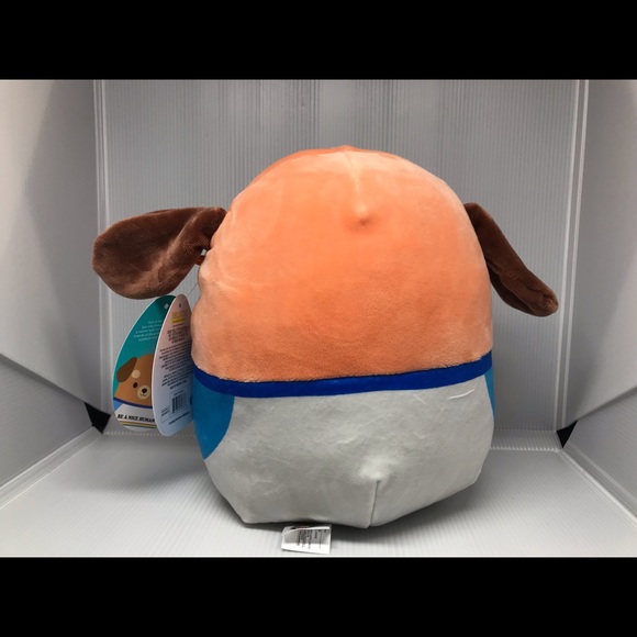 NWT Sam the Dog 8in Squishmallow Series 42 w/ Rainbow "Be a Nice Human" Shirt - Picture 3 of 5